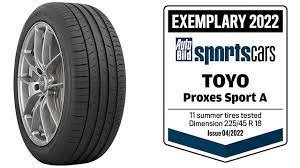 Vista de premiación al neumatico Toyo Proxes Sport A / Auto Bild SportsCars 2022