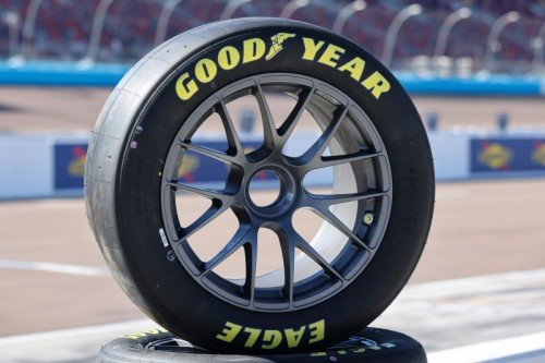 View-tire closeup-goodyear-nascar-